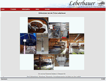 Tablet Screenshot of leberbauer.at